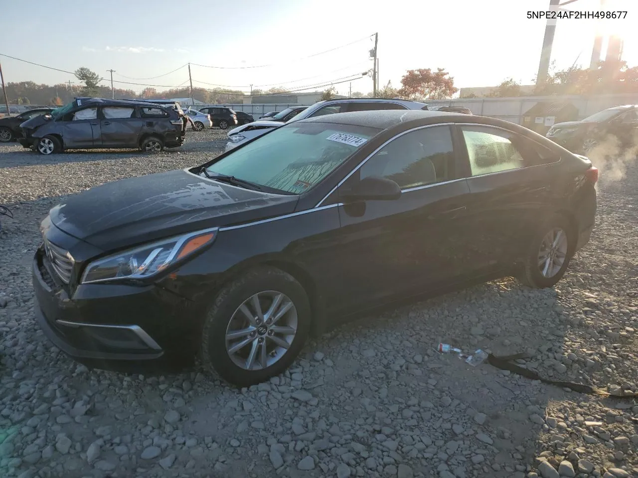 2017 Hyundai Sonata Se VIN: 5NPE24AF2HH498677 Lot: 76763774