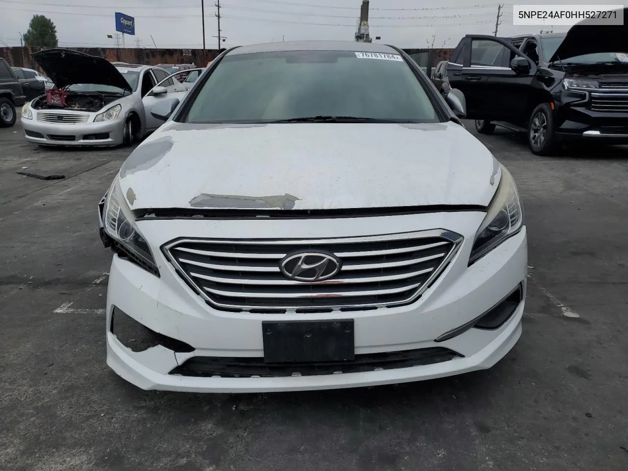 2017 Hyundai Sonata Se VIN: 5NPE24AF0HH527271 Lot: 76781784