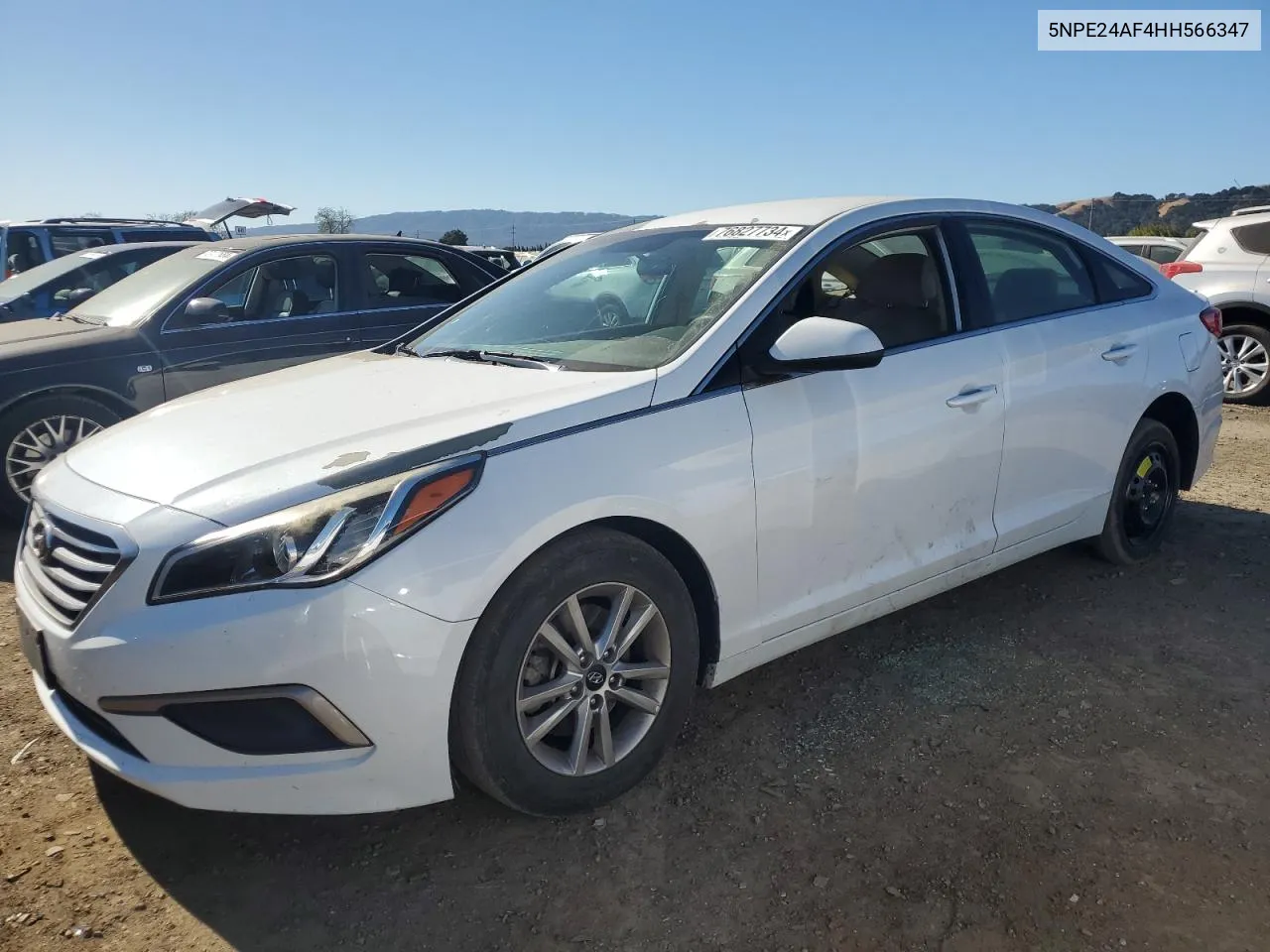 2017 Hyundai Sonata Se VIN: 5NPE24AF4HH566347 Lot: 76827734