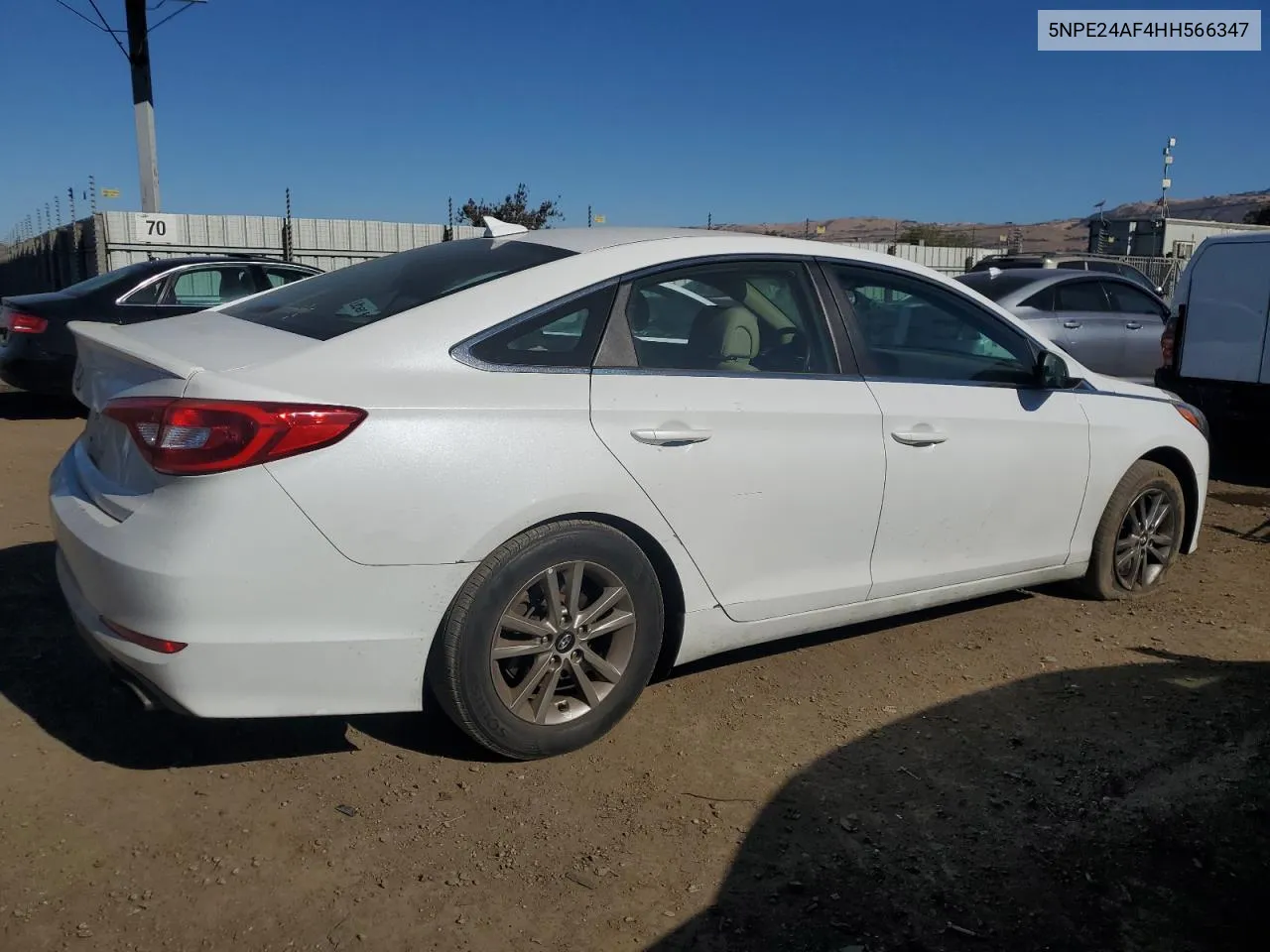 2017 Hyundai Sonata Se VIN: 5NPE24AF4HH566347 Lot: 76827734