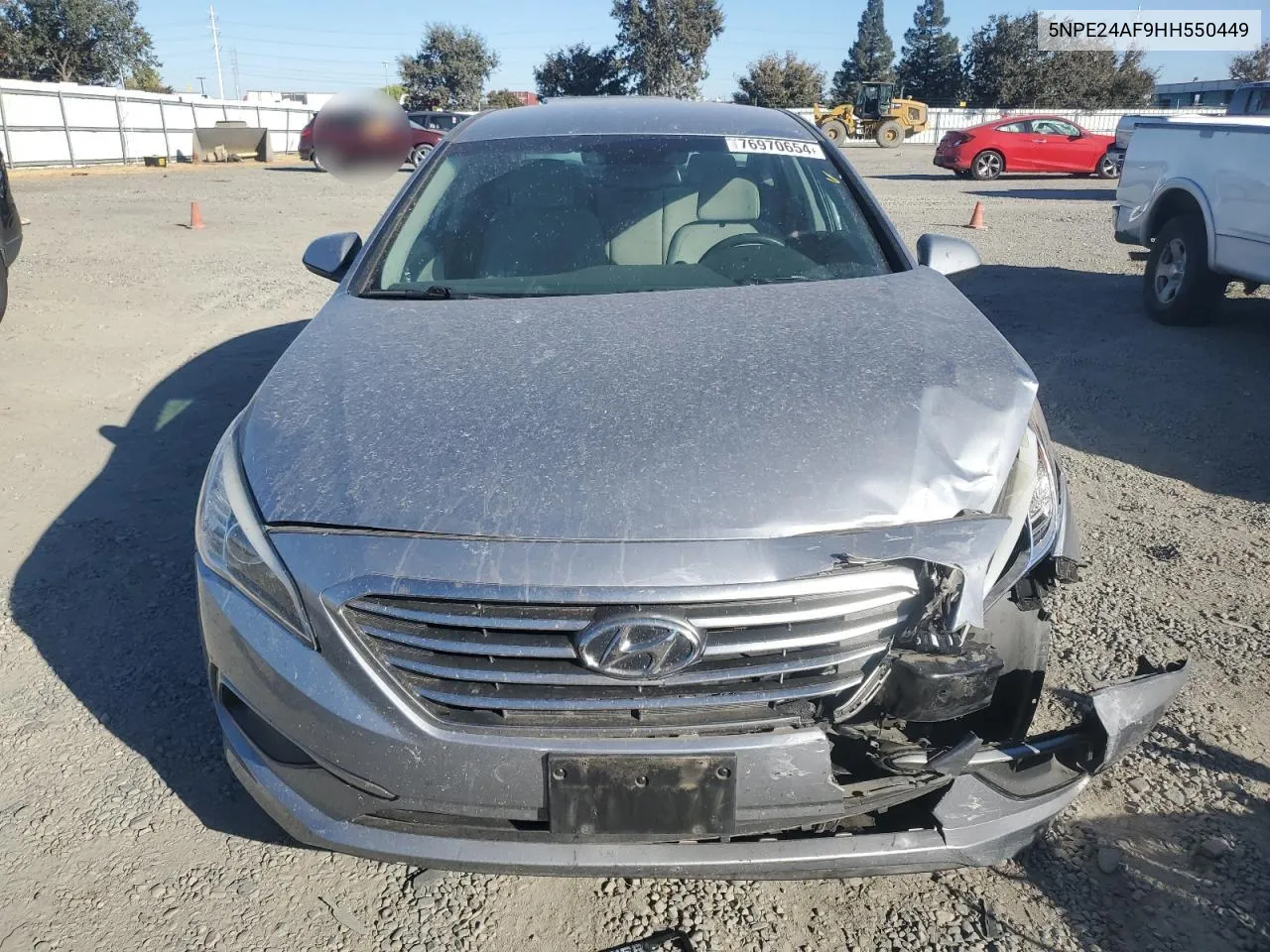 2017 Hyundai Sonata Se VIN: 5NPE24AF9HH550449 Lot: 76970654