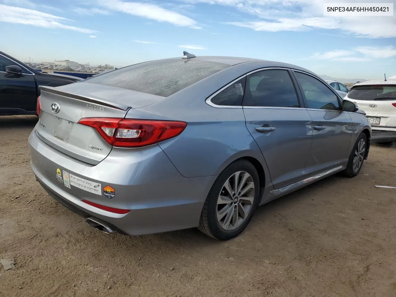 2017 Hyundai Sonata Sport VIN: 5NPE34AF6HH450421 Lot: 77181994