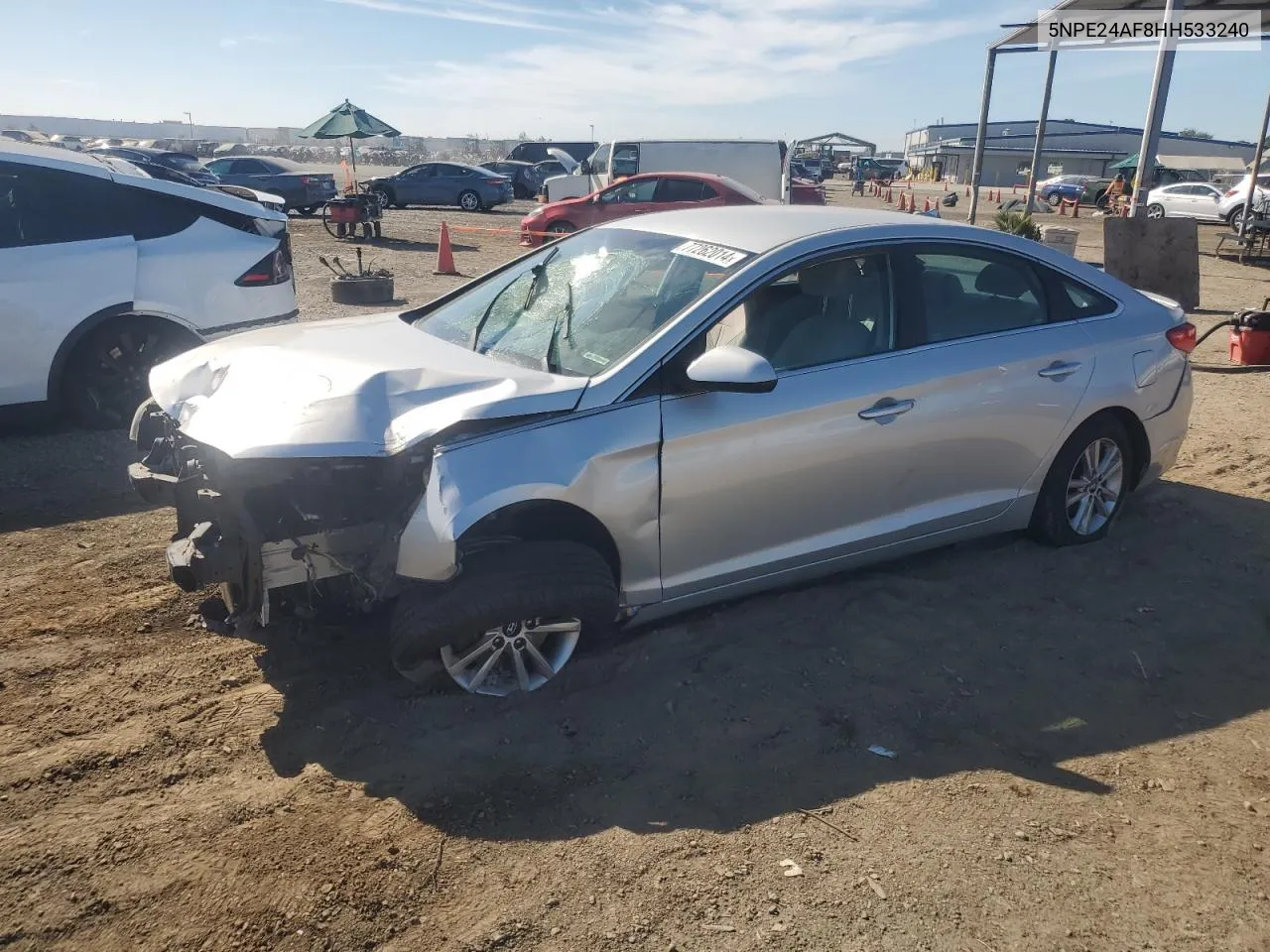 2017 Hyundai Sonata Se VIN: 5NPE24AF8HH533240 Lot: 77262014