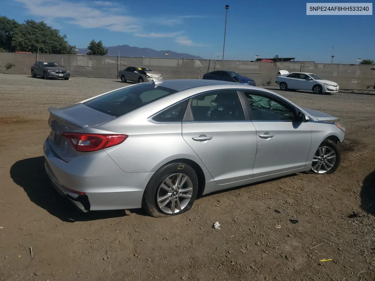 2017 Hyundai Sonata Se VIN: 5NPE24AF8HH533240 Lot: 77262014