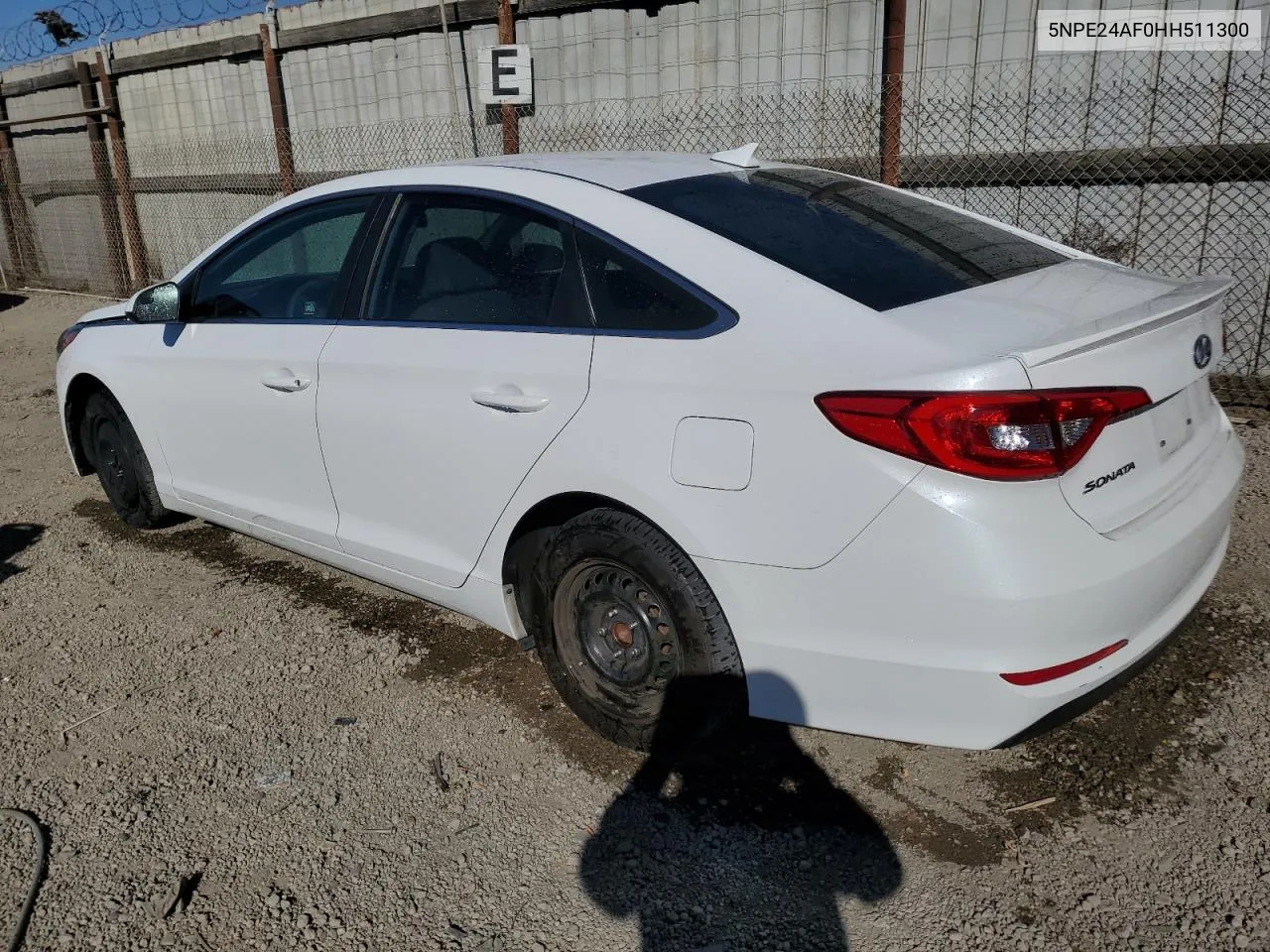 5NPE24AF0HH511300 2017 Hyundai Sonata Se