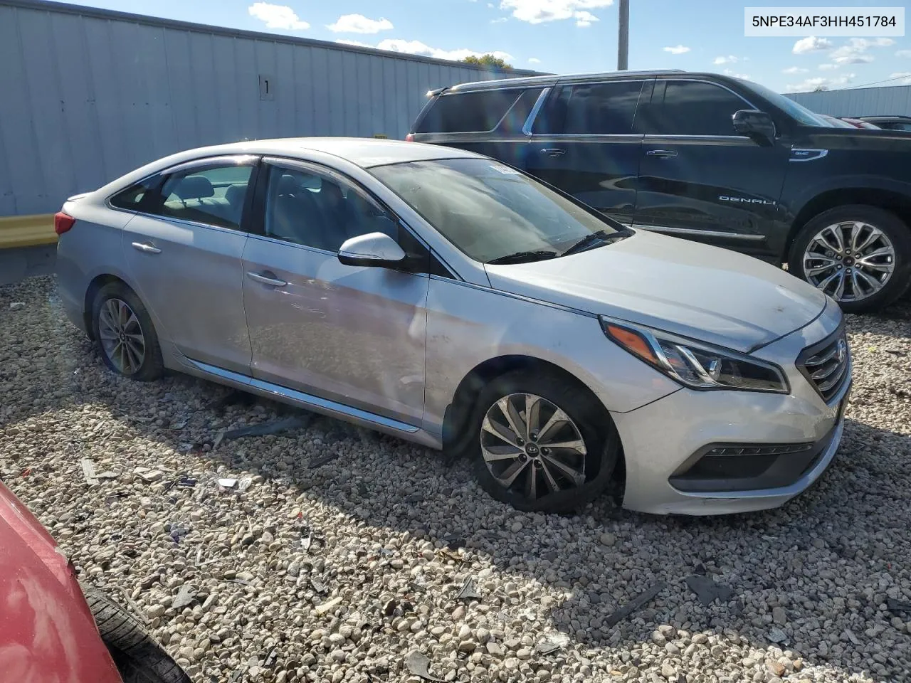 2017 Hyundai Sonata Sport VIN: 5NPE34AF3HH451784 Lot: 77442734