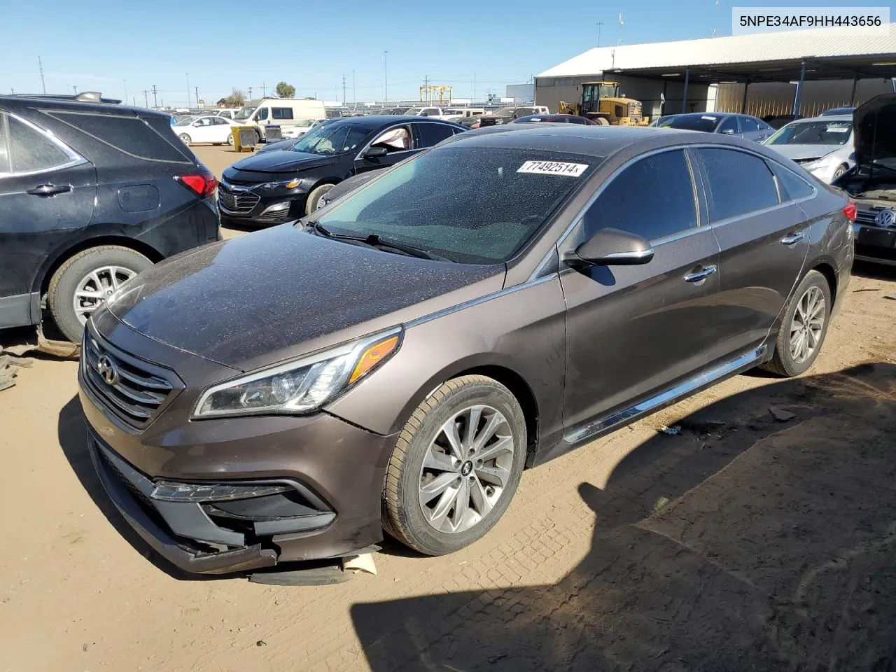 2017 Hyundai Sonata Sport VIN: 5NPE34AF9HH443656 Lot: 77492514