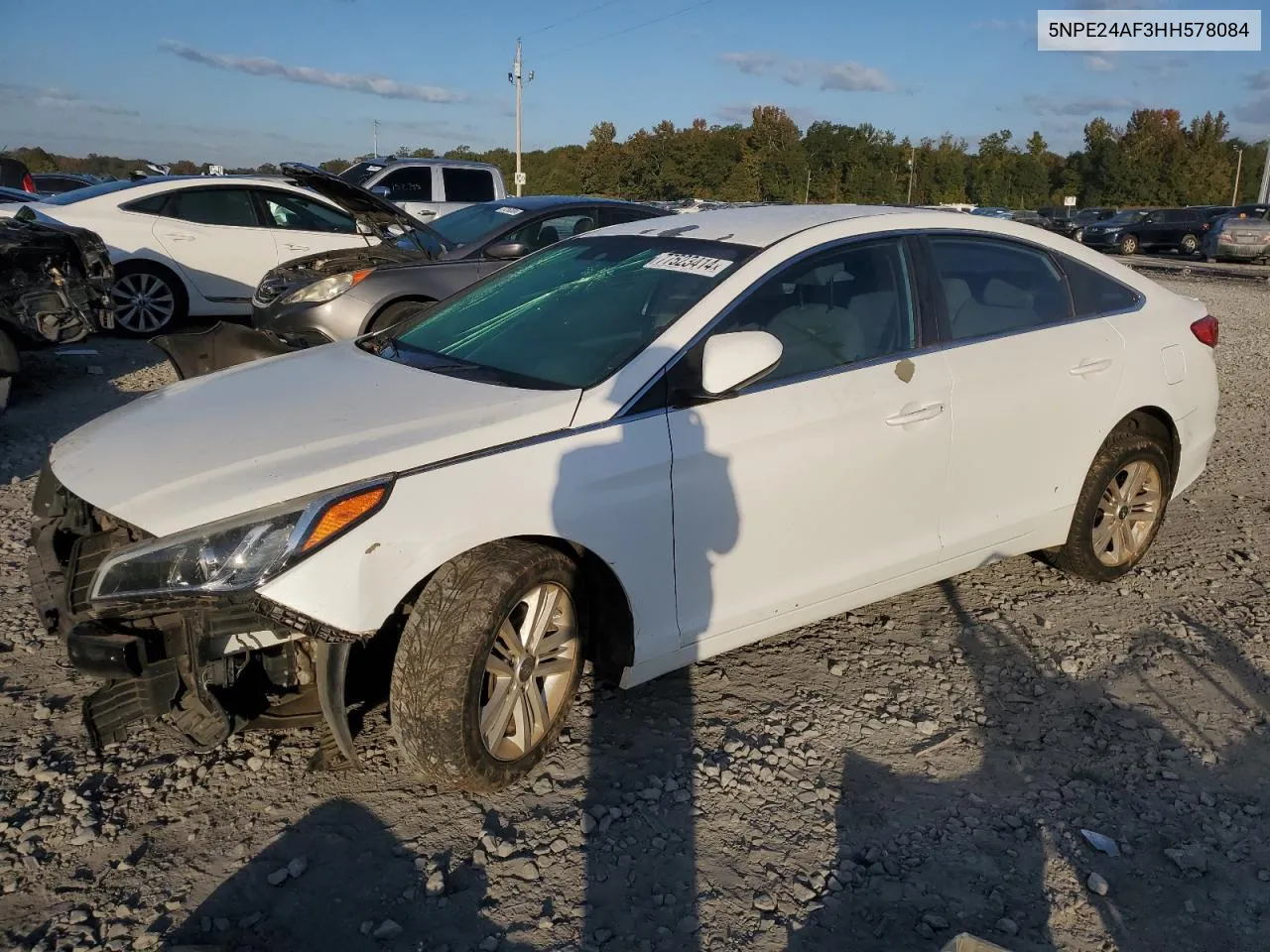 2017 Hyundai Sonata Se VIN: 5NPE24AF3HH578084 Lot: 77523414