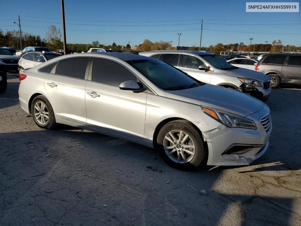 2017 Hyundai Sonata Se VIN: 5NPE24AFXHH559919 Lot: 77625774