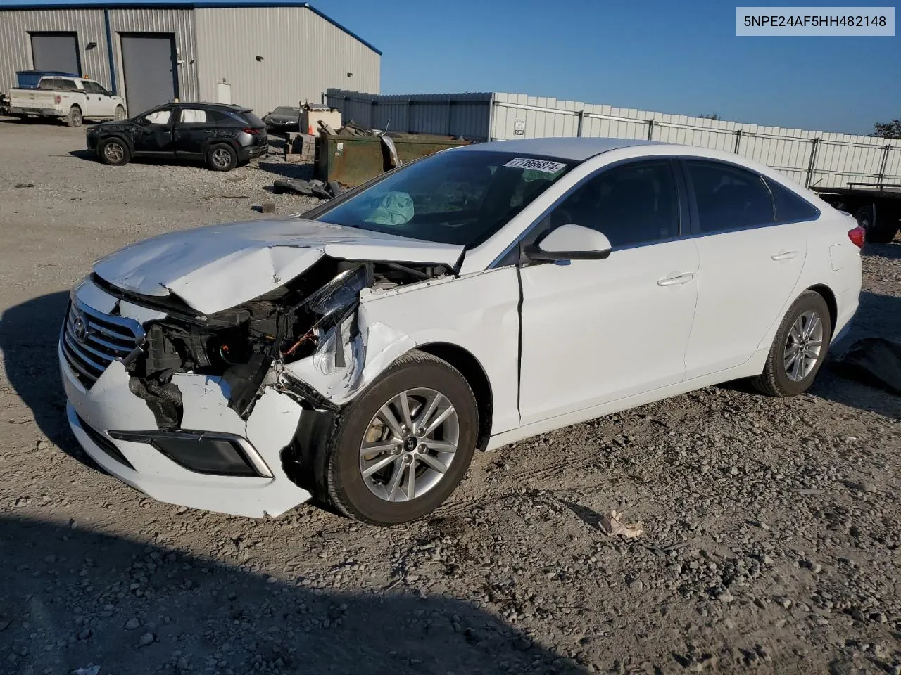 2017 Hyundai Sonata Se VIN: 5NPE24AF5HH482148 Lot: 77666874