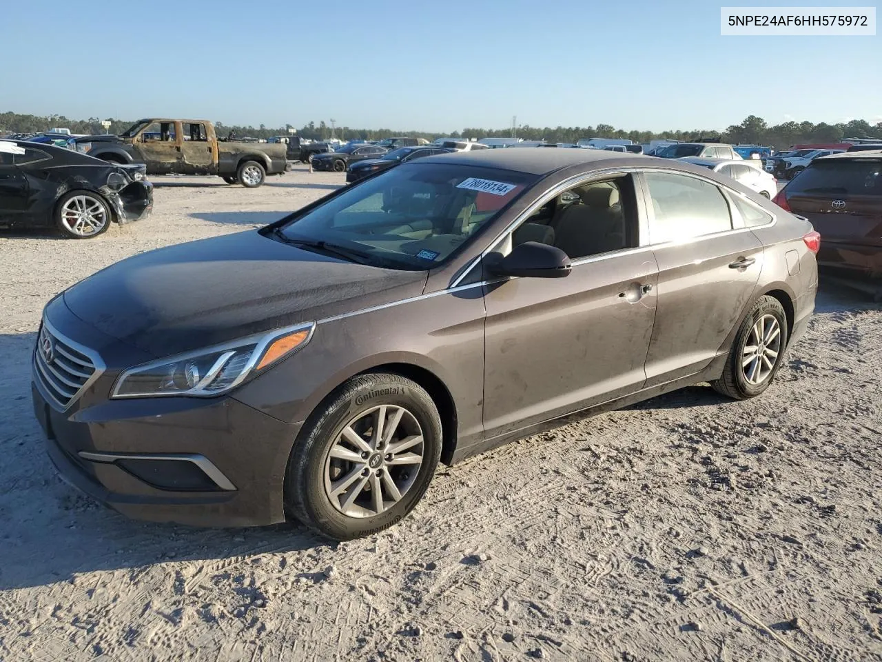 2017 Hyundai Sonata Se VIN: 5NPE24AF6HH575972 Lot: 78018134