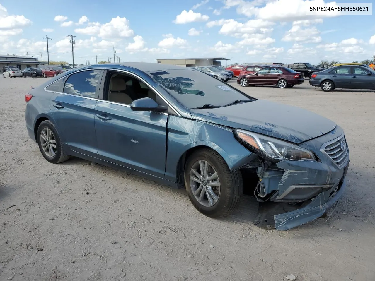 2017 Hyundai Sonata Se VIN: 5NPE24AF6HH550621 Lot: 78101554