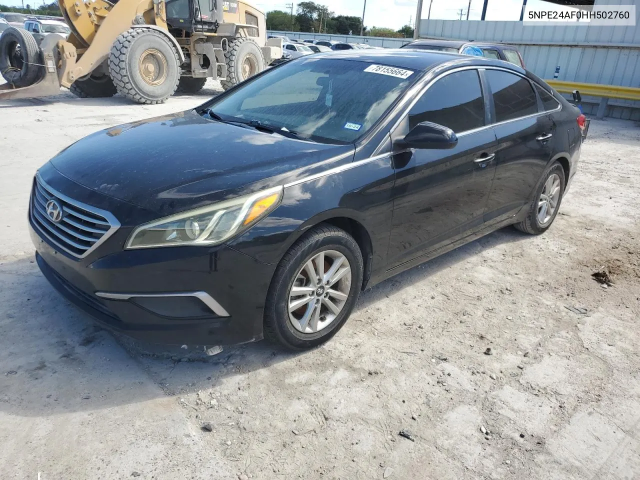 2017 Hyundai Sonata Se VIN: 5NPE24AF0HH502760 Lot: 78155664