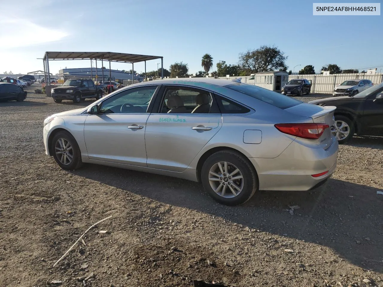 2017 Hyundai Sonata Se VIN: 5NPE24AF8HH468521 Lot: 78157194