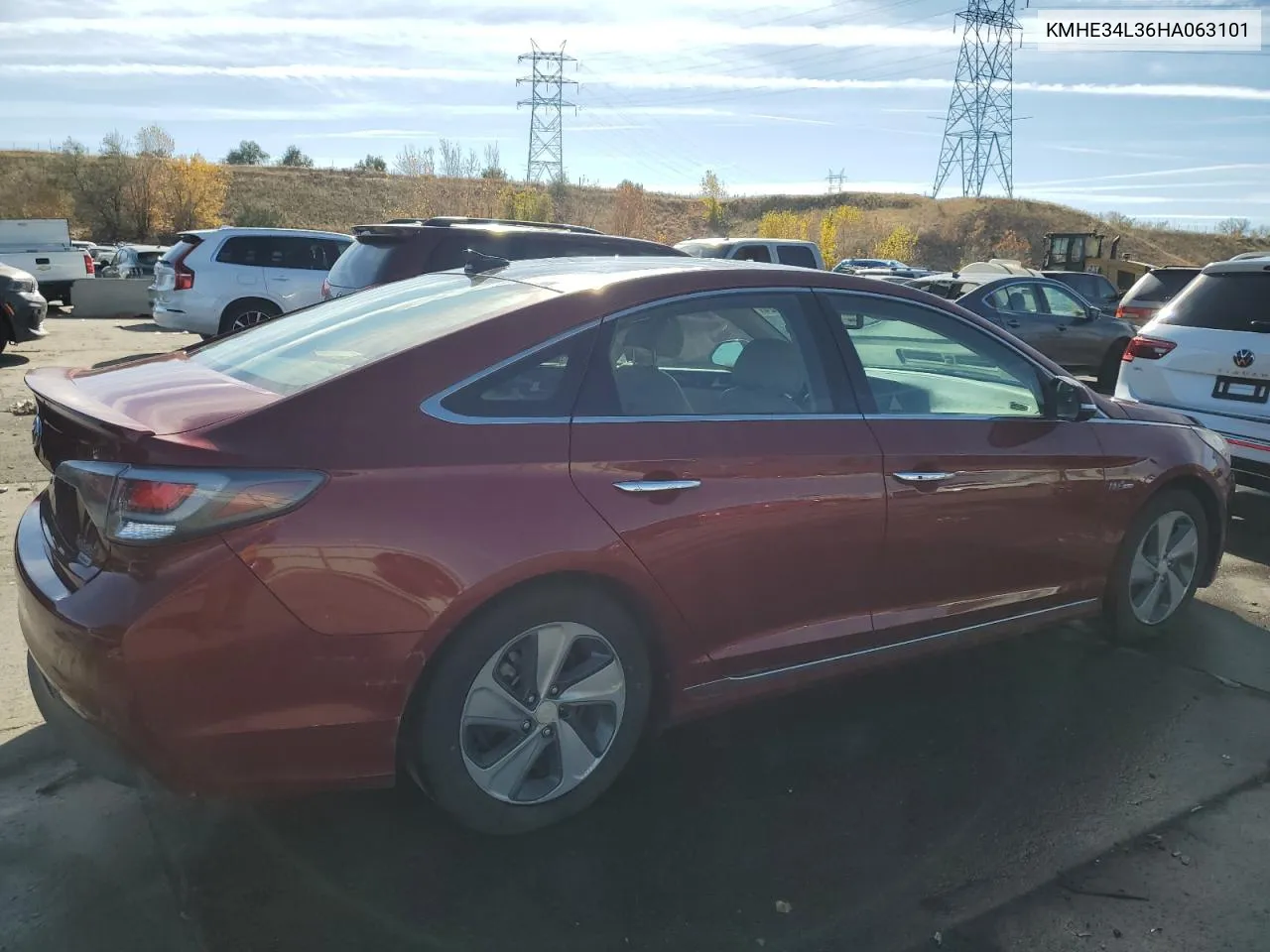 2017 Hyundai Sonata Hybrid VIN: KMHE34L36HA063101 Lot: 78197924