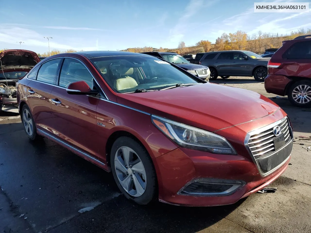 2017 Hyundai Sonata Hybrid VIN: KMHE34L36HA063101 Lot: 78197924