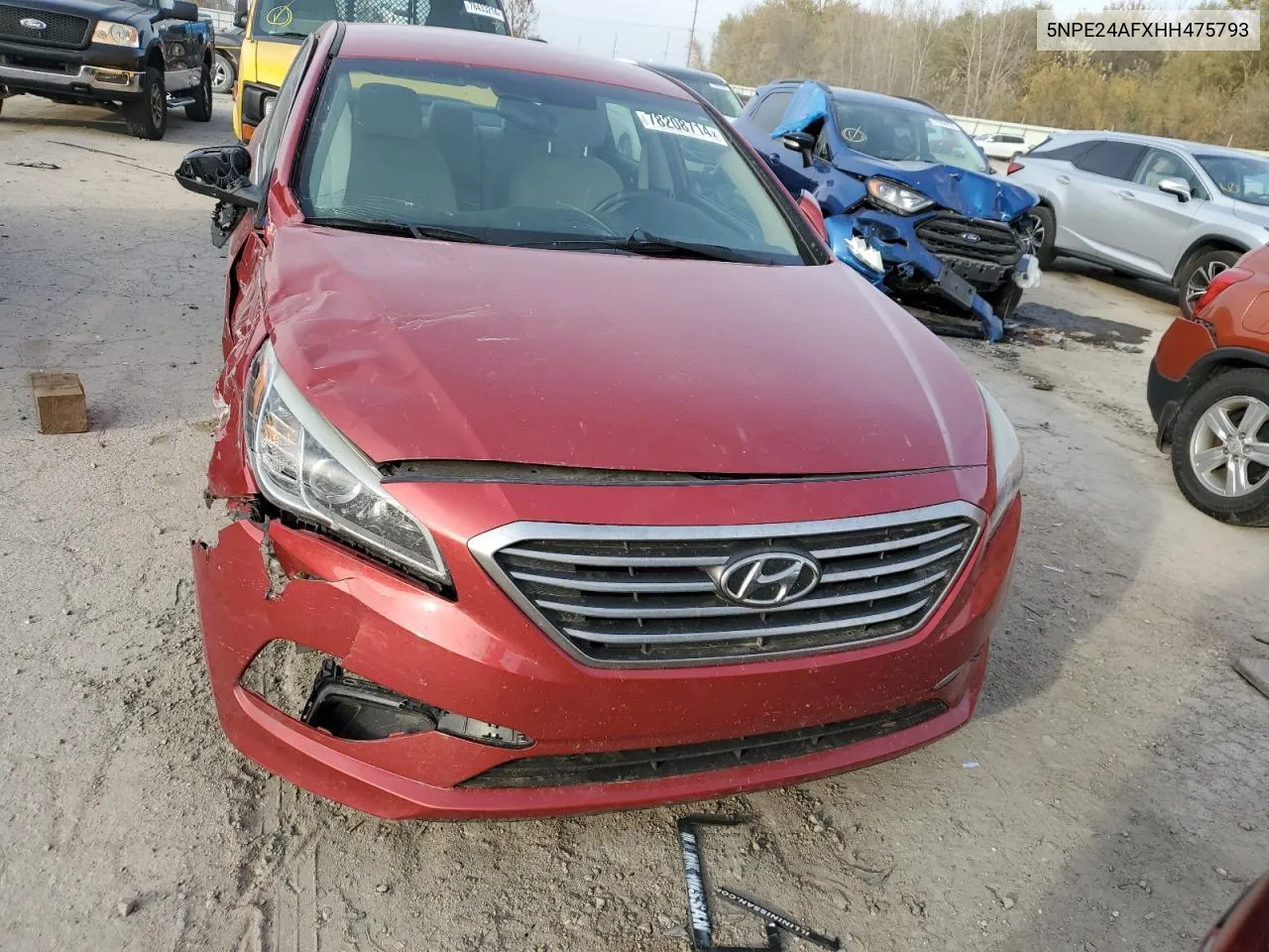 2017 Hyundai Sonata Se VIN: 5NPE24AFXHH475793 Lot: 78208714