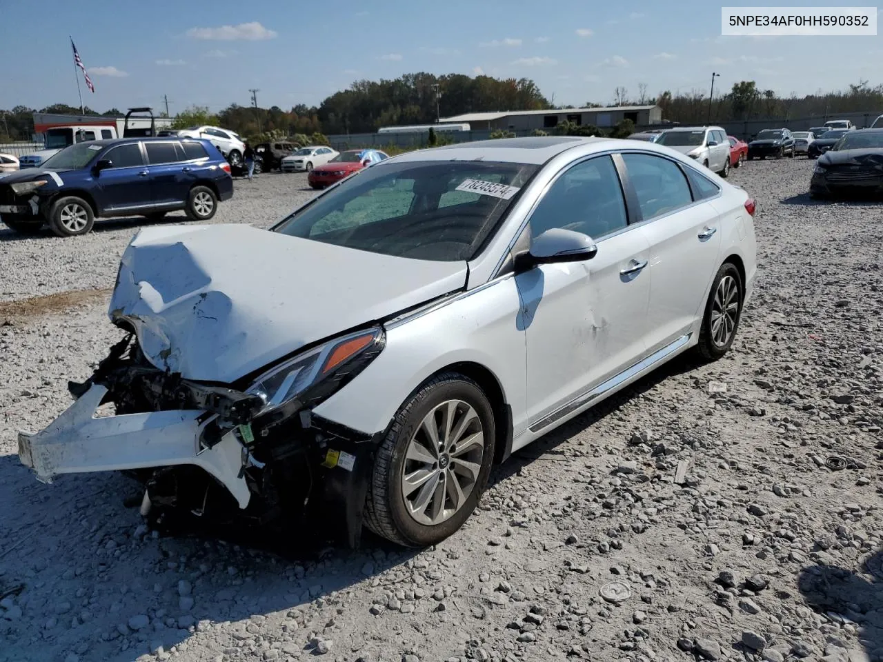 2017 Hyundai Sonata Sport VIN: 5NPE34AF0HH590352 Lot: 78245574