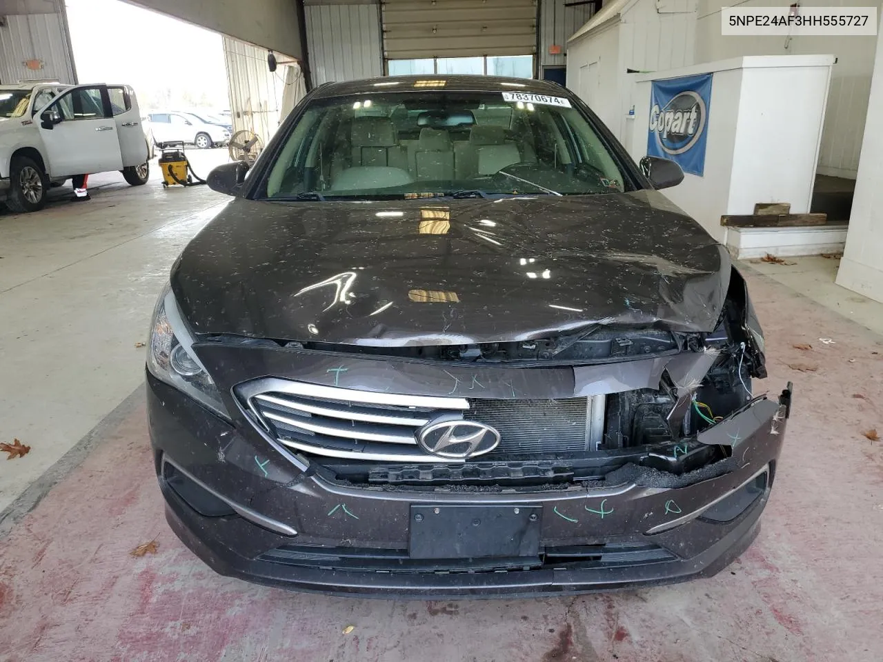 2017 Hyundai Sonata Se VIN: 5NPE24AF3HH555727 Lot: 78370674