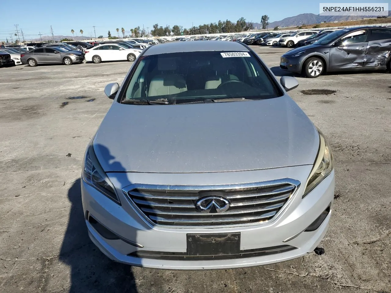 2017 Hyundai Sonata Se VIN: 5NPE24AF1HH556231 Lot: 78503394