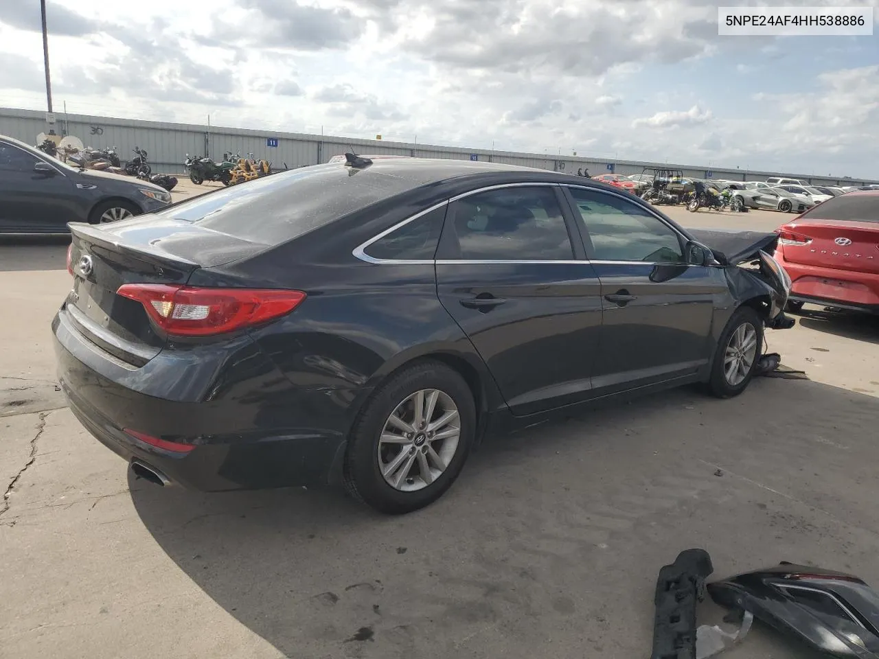 2017 Hyundai Sonata Se VIN: 5NPE24AF4HH538886 Lot: 78539744