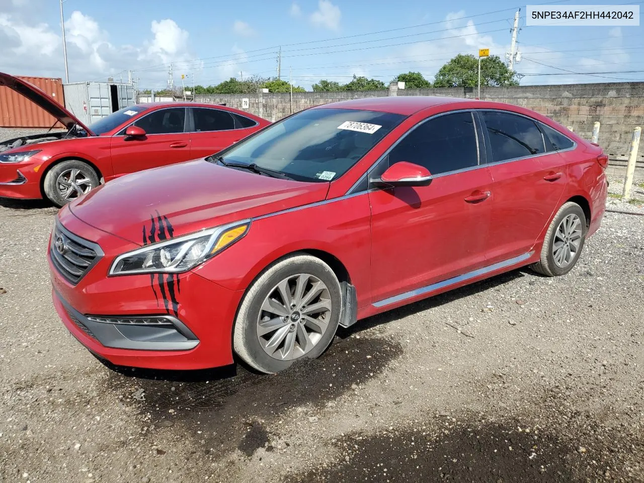 2017 Hyundai Sonata Sport VIN: 5NPE34AF2HH442042 Lot: 78706364