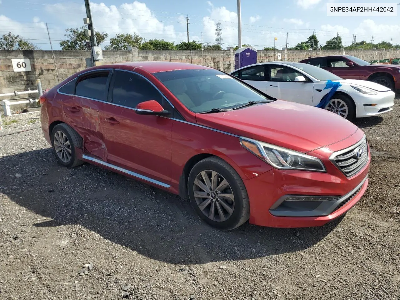 2017 Hyundai Sonata Sport VIN: 5NPE34AF2HH442042 Lot: 78706364