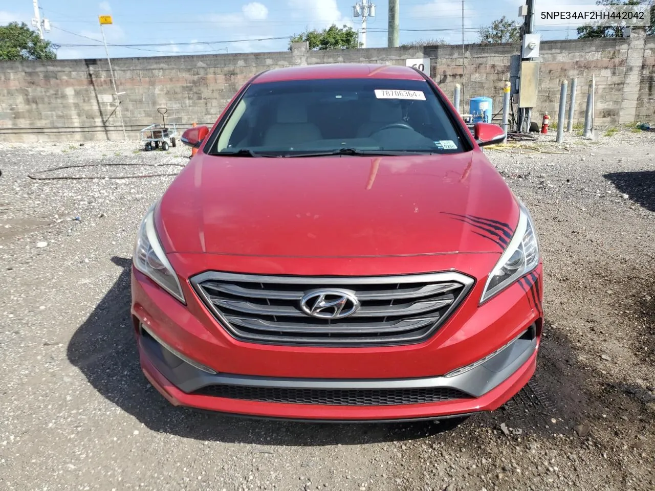 2017 Hyundai Sonata Sport VIN: 5NPE34AF2HH442042 Lot: 78706364