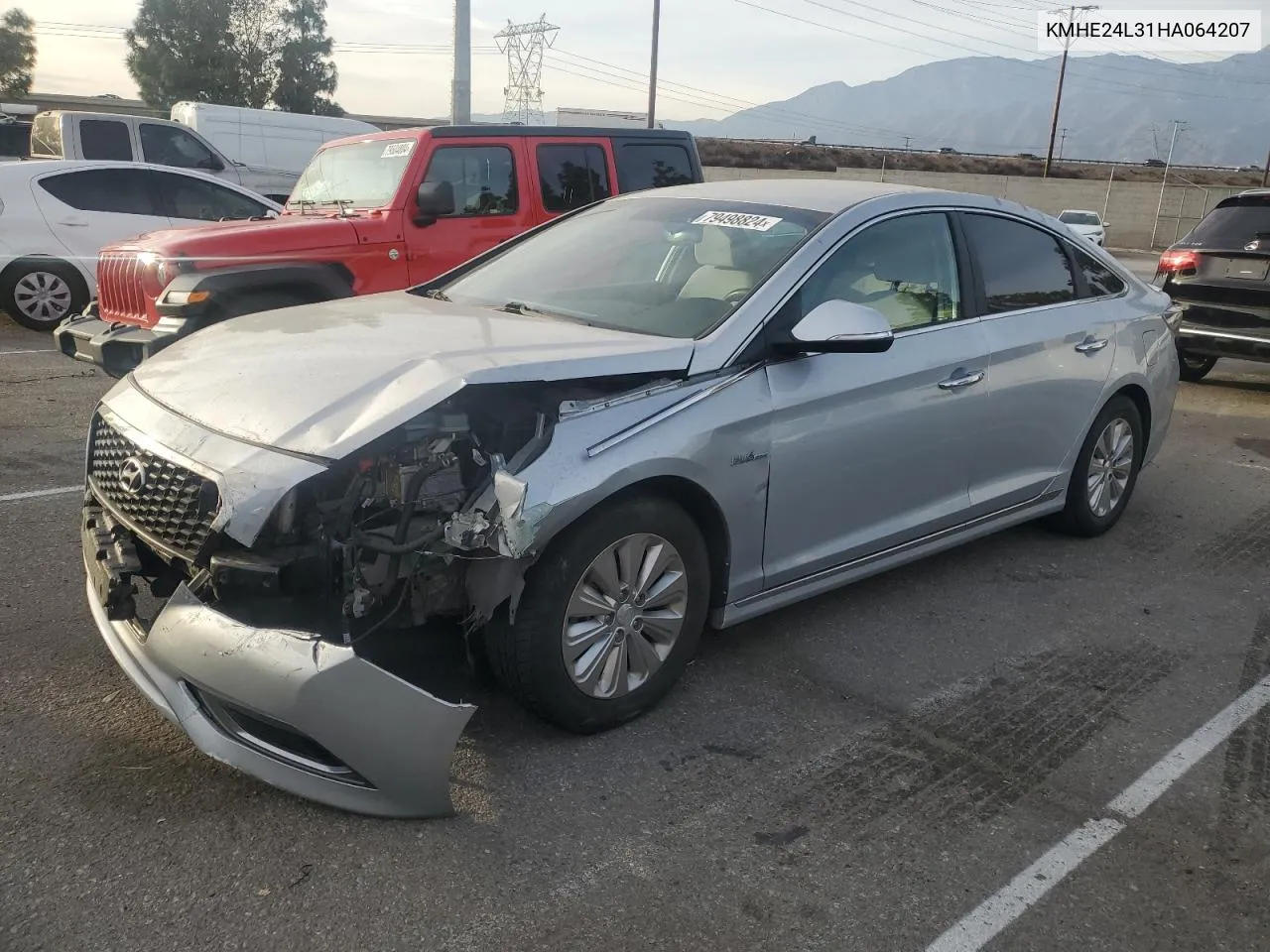 2017 Hyundai Sonata Hybrid VIN: KMHE24L31HA064207 Lot: 79498824