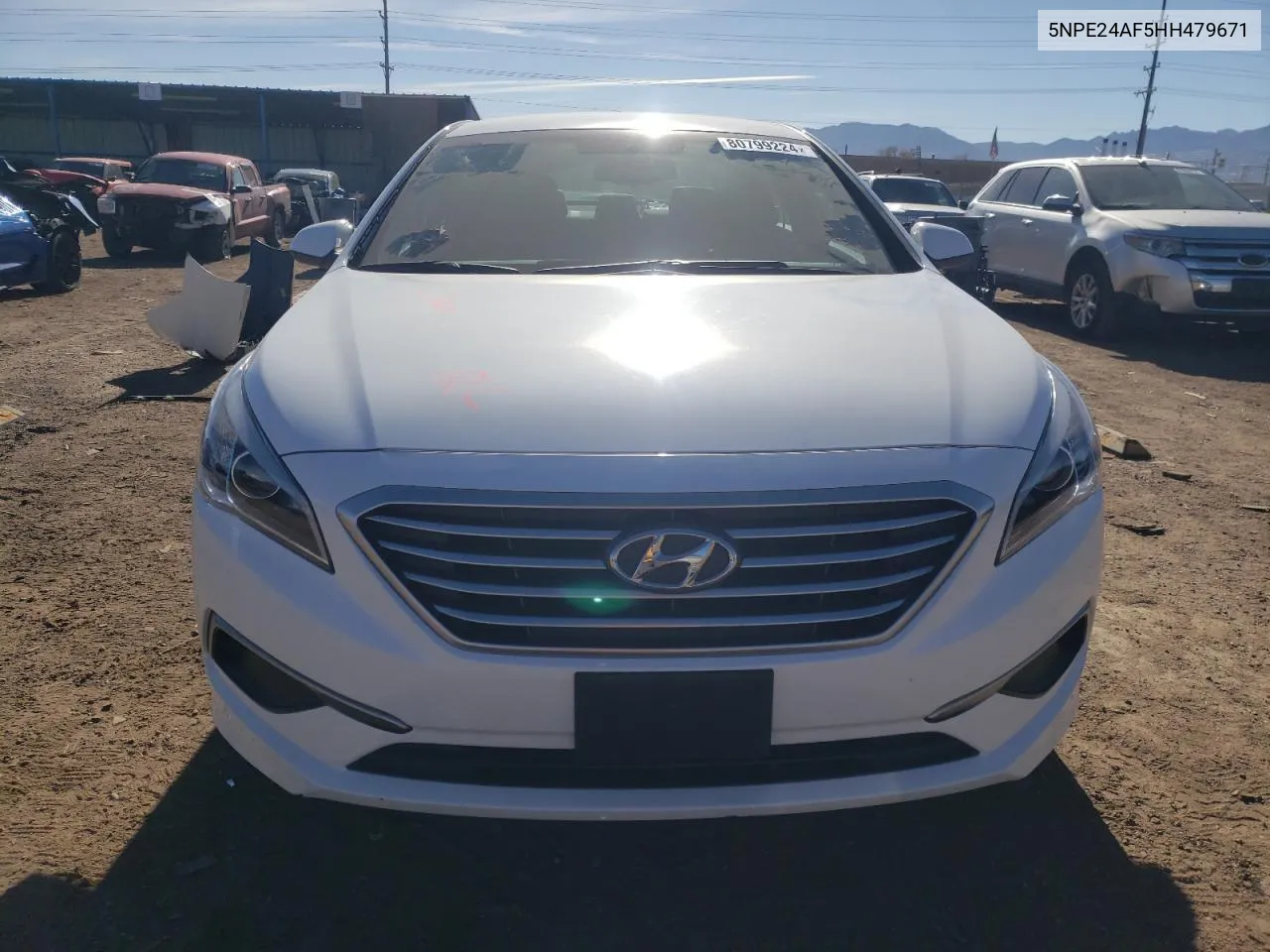 2017 Hyundai Sonata Se VIN: 5NPE24AF5HH479671 Lot: 80799224