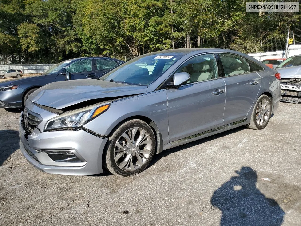 2017 Hyundai Sonata Sport VIN: 5NPE34AB5HH511657 Lot: 81548484