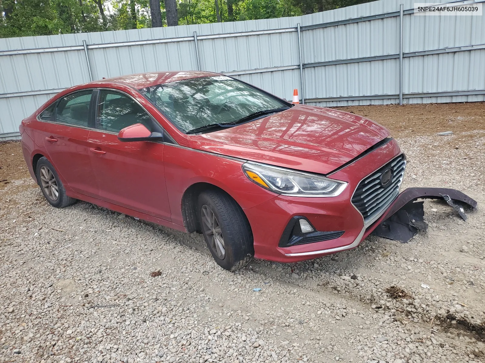 2018 Hyundai Sonata Se VIN: 5NPE24AF6JH605039 Lot: 52517444