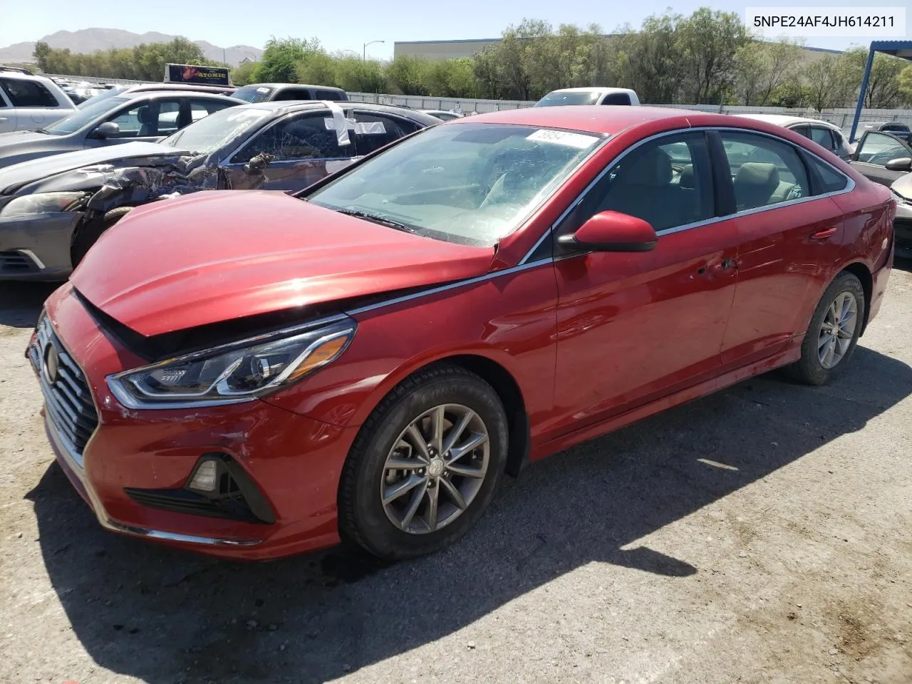 2018 Hyundai Sonata Se VIN: 5NPE24AF4JH614211 Lot: 59547654