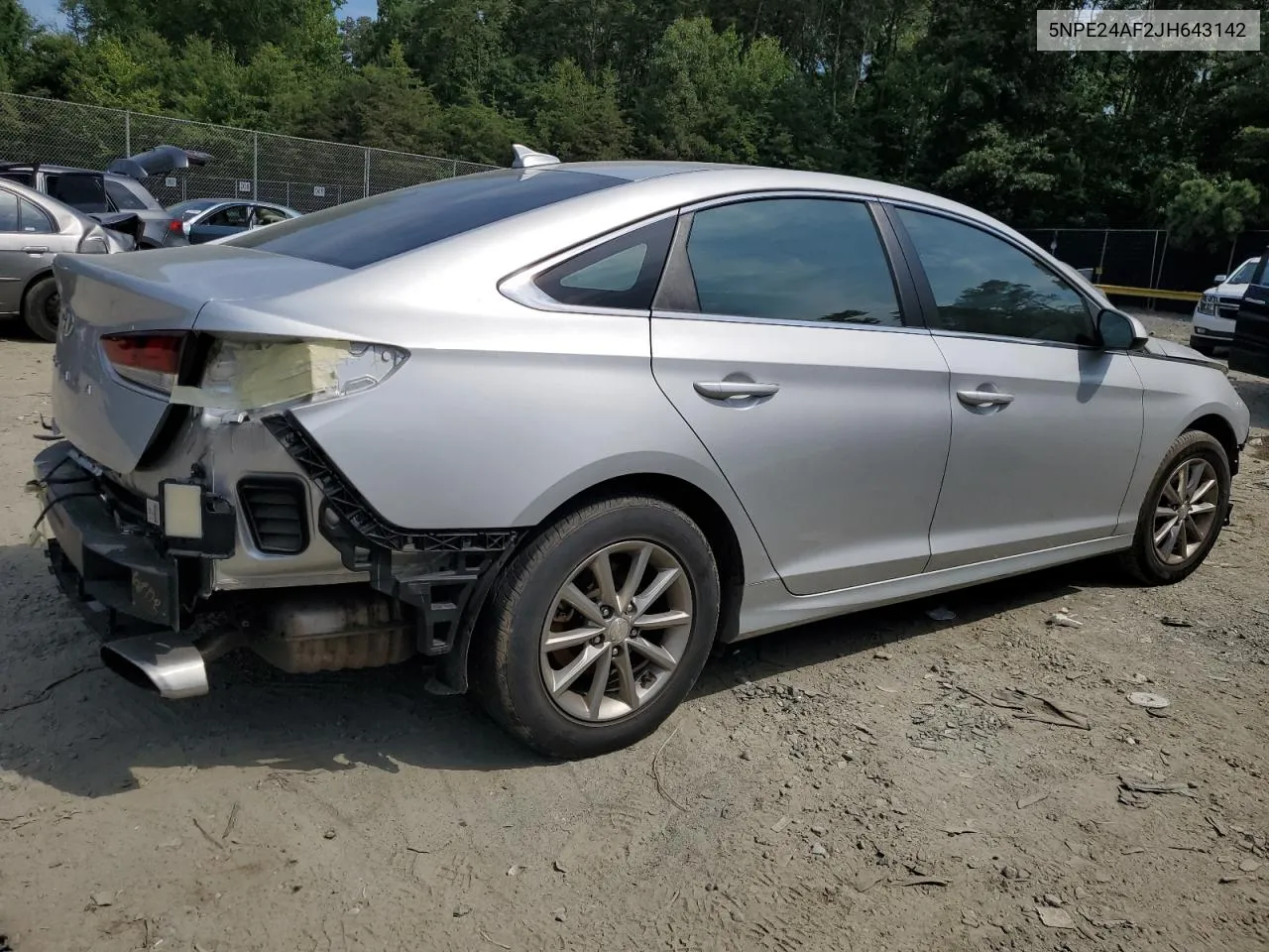 2018 Hyundai Sonata Se VIN: 5NPE24AF2JH643142 Lot: 60031604