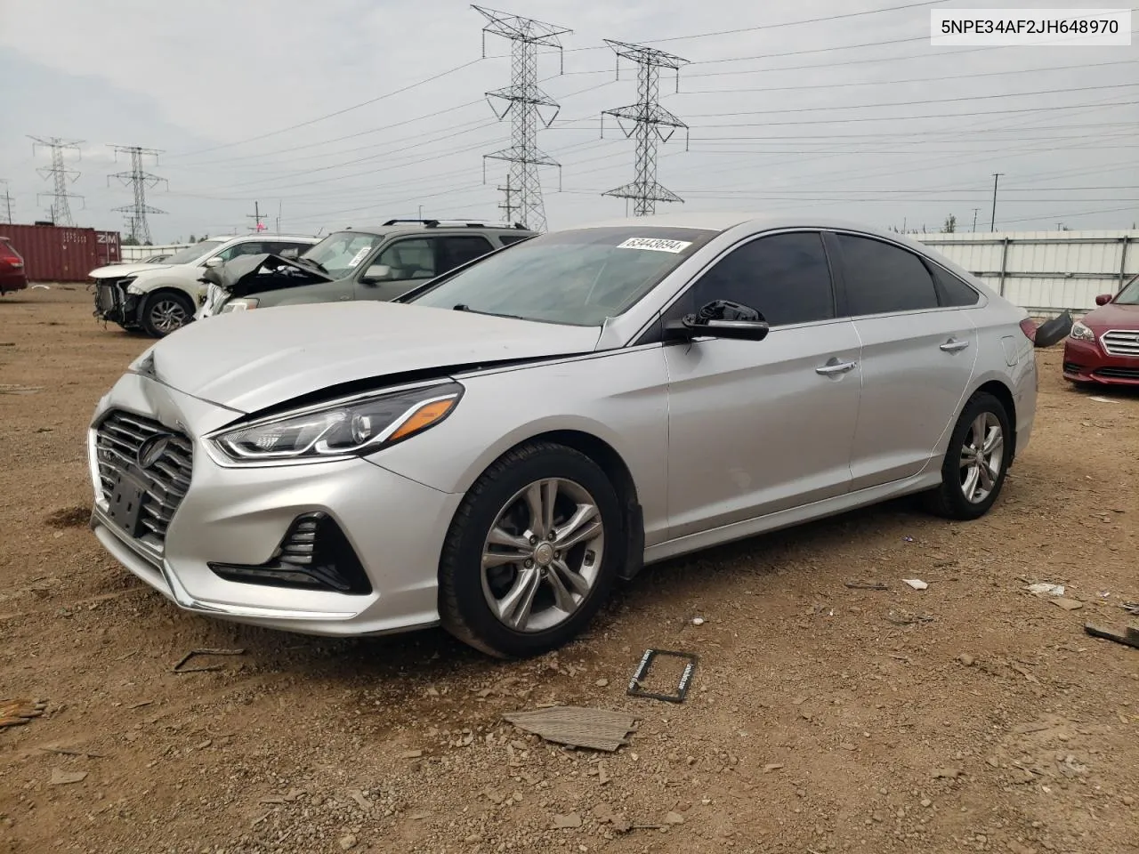 5NPE34AF2JH648970 2018 Hyundai Sonata Sport