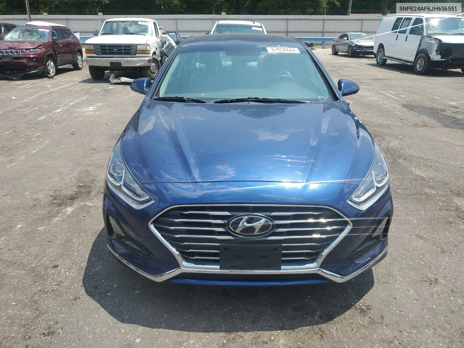 2018 Hyundai Sonata Se VIN: 5NPE24AF6JH636551 Lot: 67036644