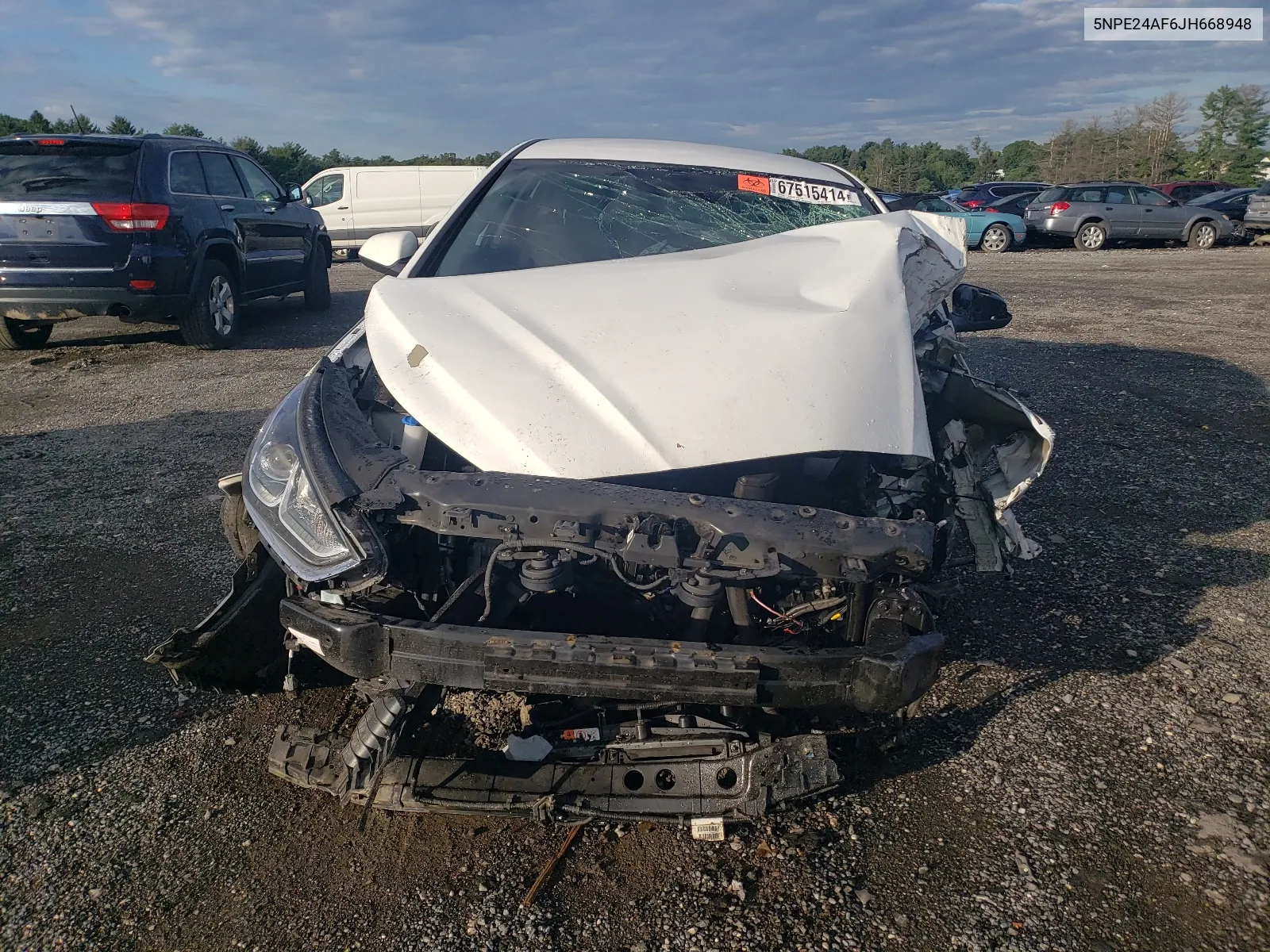 5NPE24AF6JH668948 2018 Hyundai Sonata Se