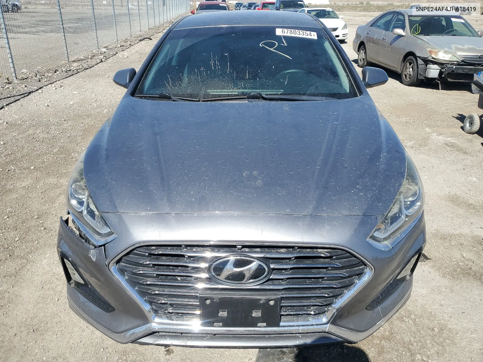 2018 Hyundai Sonata Se VIN: 5NPE24AF4JH618419 Lot: 67803354