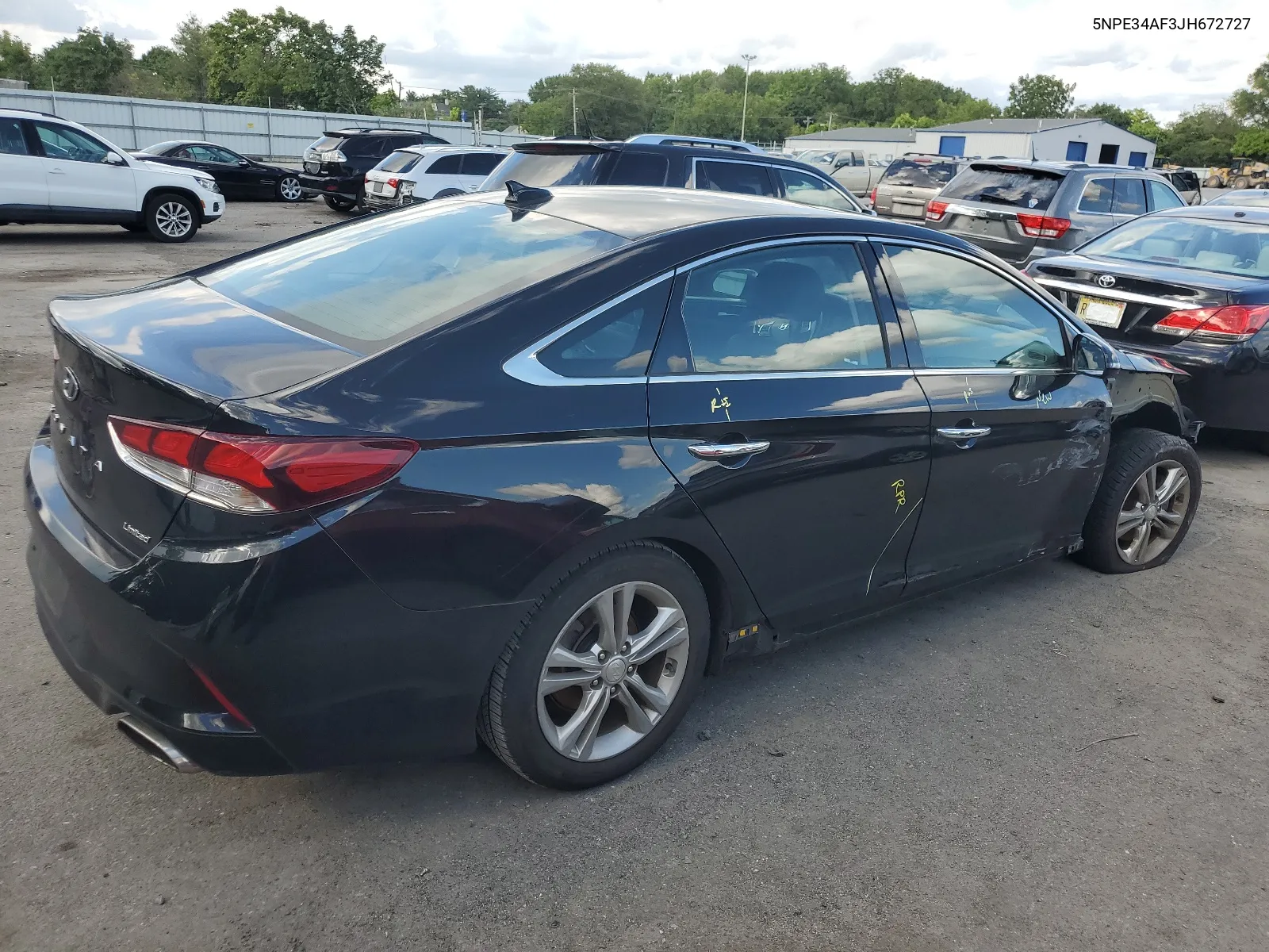 5NPE34AF3JH672727 2018 Hyundai Sonata Sport