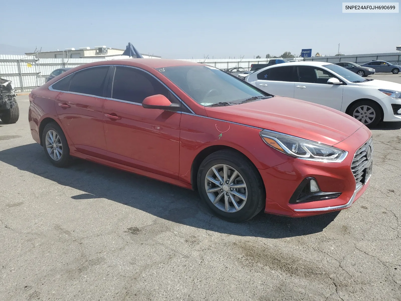 5NPE24AF0JH690699 2018 Hyundai Sonata Se