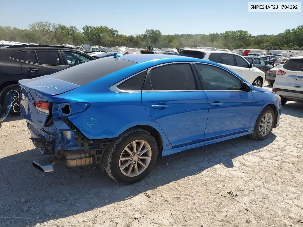 2018 Hyundai Sonata Se VIN: 5NPE24AF2JH704392 Lot: 69712544