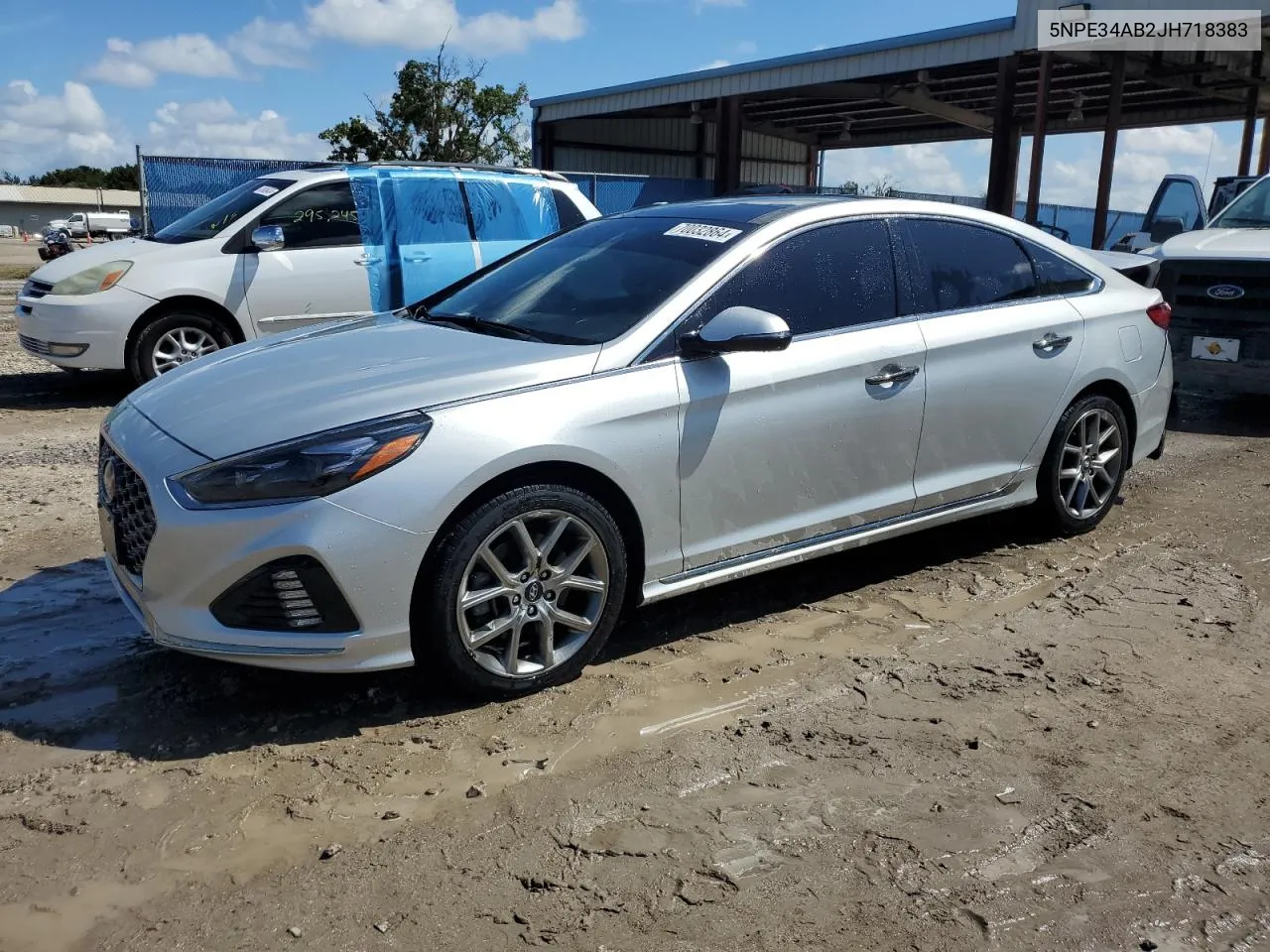 5NPE34AB2JH718383 2018 Hyundai Sonata Sport