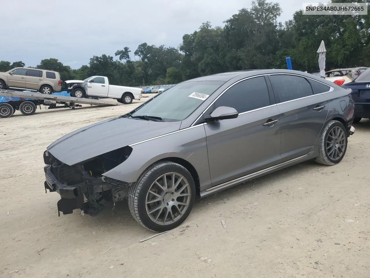 5NPE34AB0JH672665 2018 Hyundai Sonata Sport