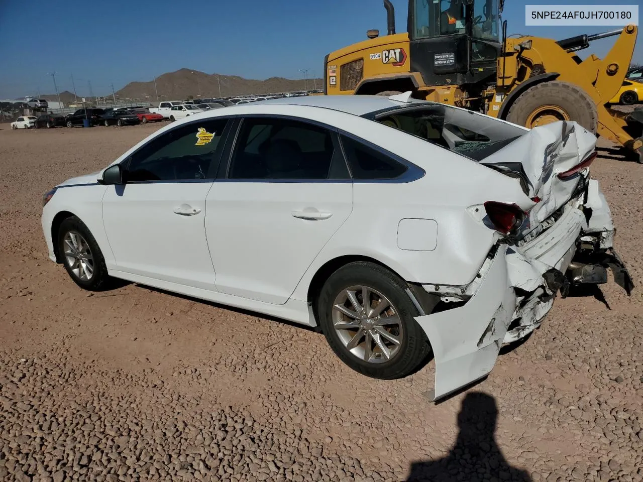 2018 Hyundai Sonata Se VIN: 5NPE24AF0JH700180 Lot: 71131864