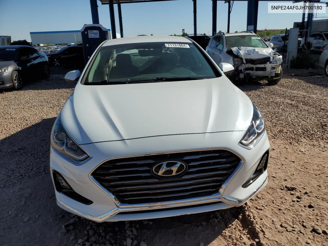 2018 Hyundai Sonata Se VIN: 5NPE24AF0JH700180 Lot: 71131864