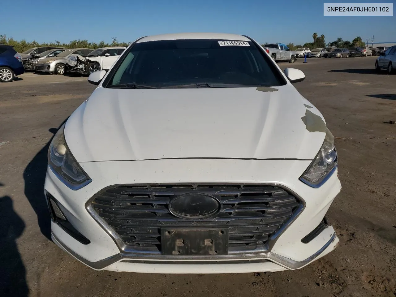 2018 Hyundai Sonata Se VIN: 5NPE24AF0JH601102 Lot: 71166514