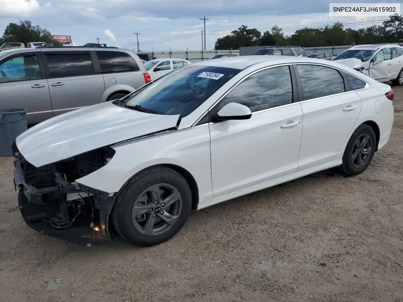 2018 Hyundai Sonata Se VIN: 5NPE24AF3JH615902 Lot: 71950394