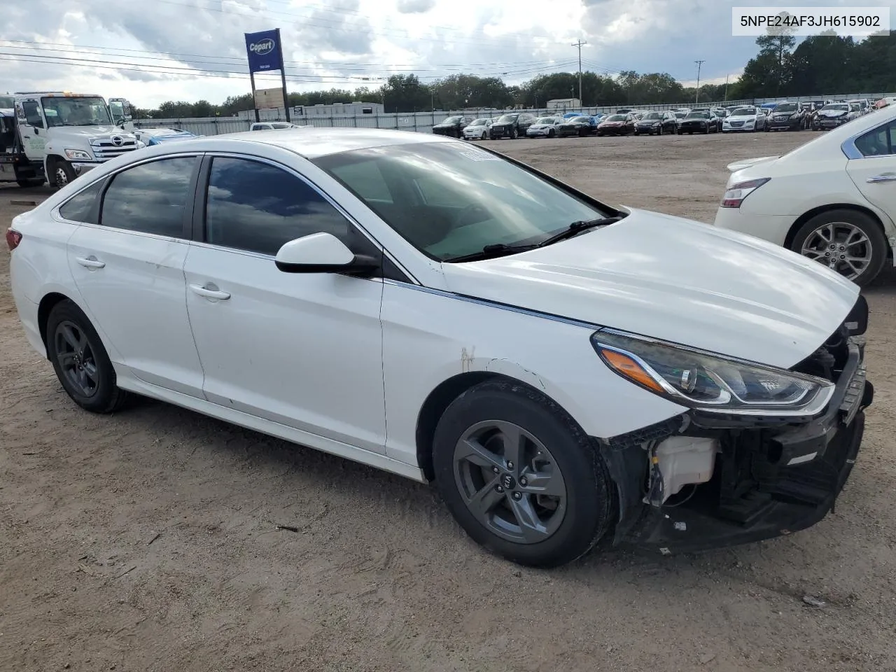 2018 Hyundai Sonata Se VIN: 5NPE24AF3JH615902 Lot: 71950394