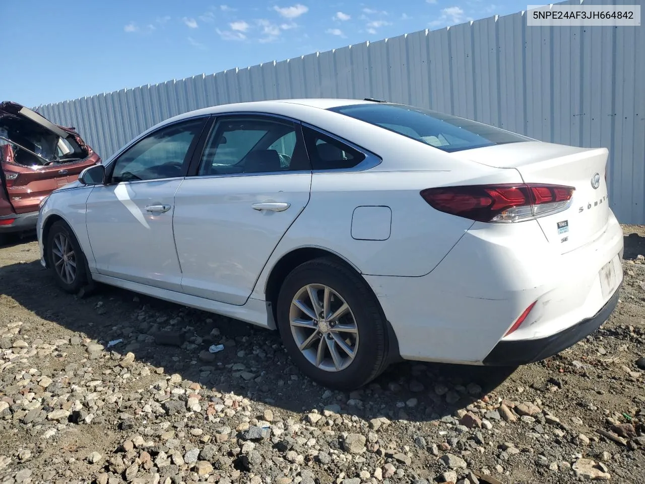 2018 Hyundai Sonata Se VIN: 5NPE24AF3JH664842 Lot: 71965294