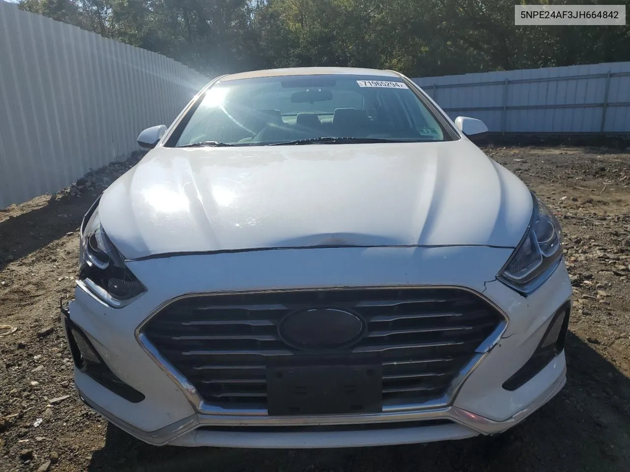 2018 Hyundai Sonata Se VIN: 5NPE24AF3JH664842 Lot: 71965294